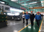 福田汽车股份常务副书记、监事会主席邢洪金一行来访大明泰安加工中心